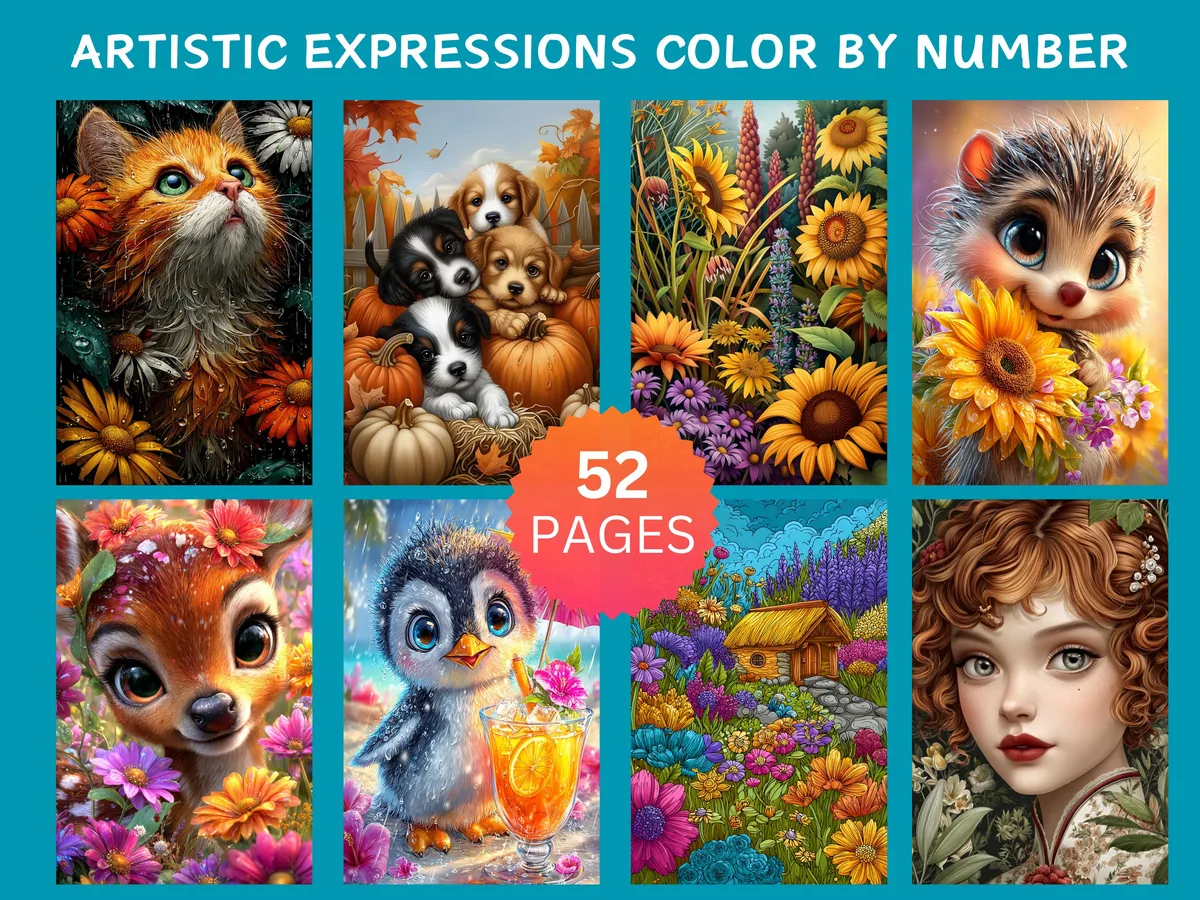 Artistic Expressions Color by Number