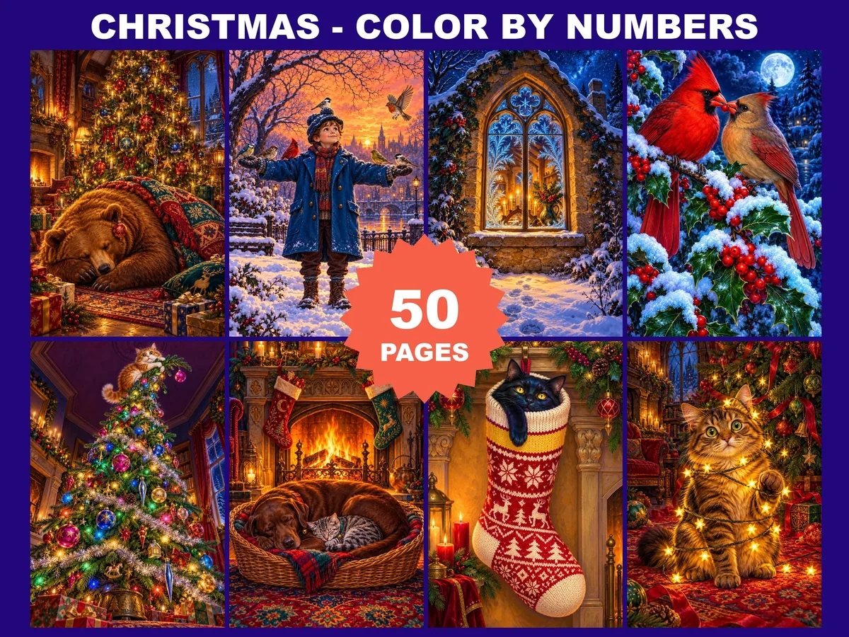 Christmas Color by Number