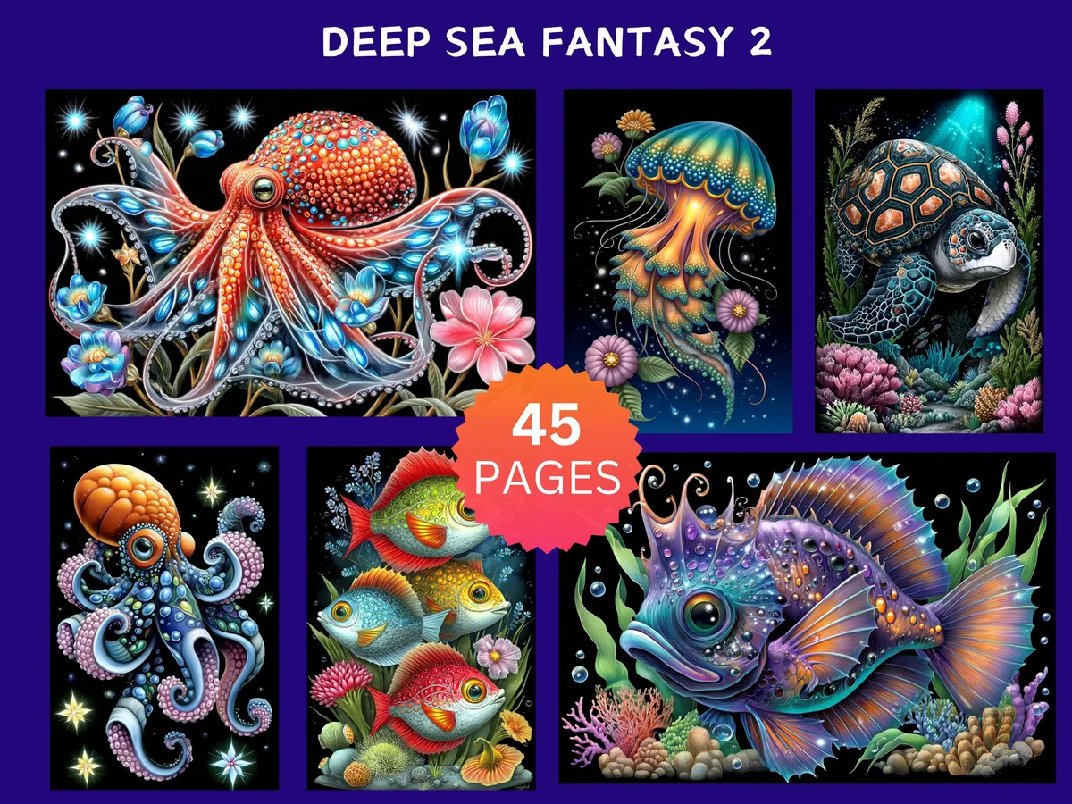 Deep Sea Fantasy 2 Color by Number
