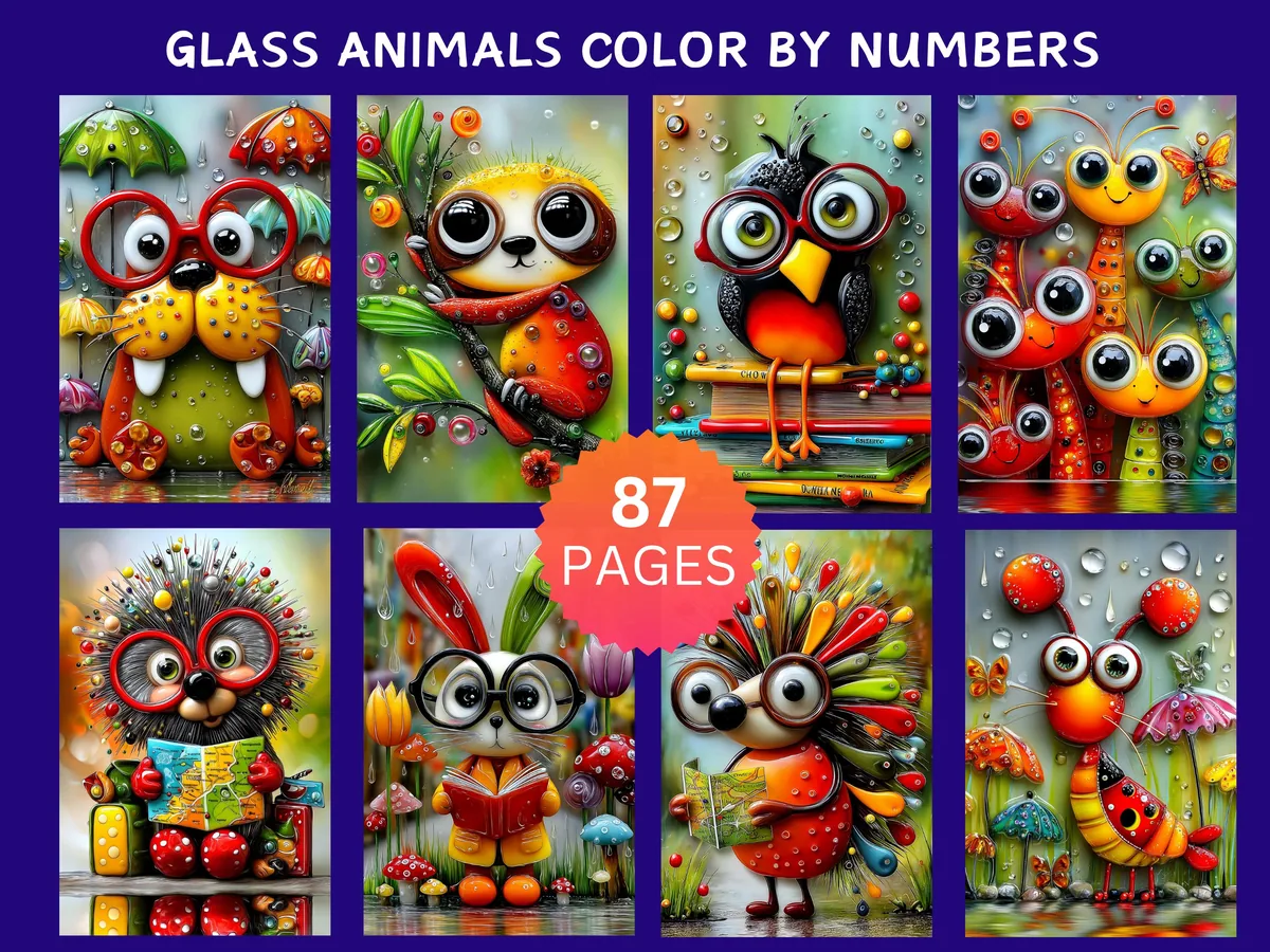 Glass Animals Color by Number