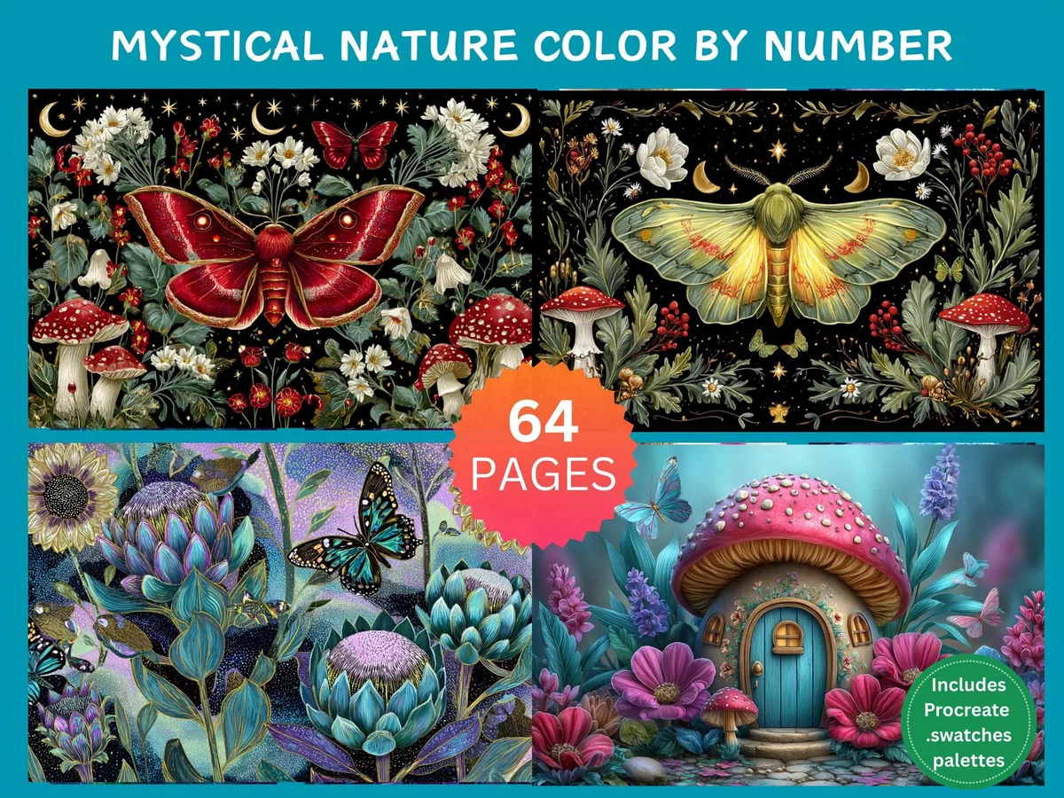 Mystical Nature Color by Number