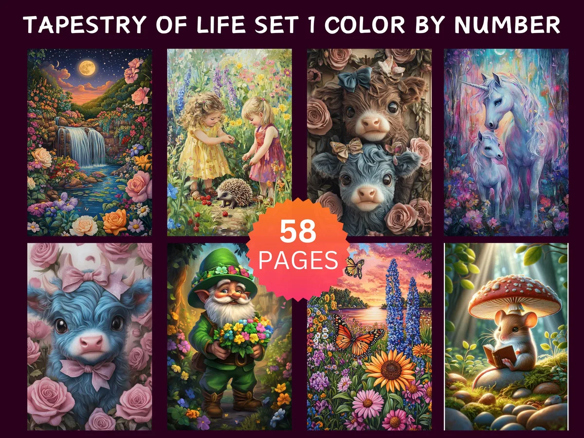 Tapestry of Life Set 1 Color by Number